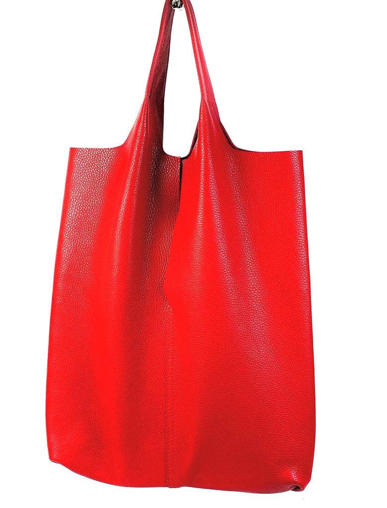 Leather University Shopper Bag with Extra Coin Pocket