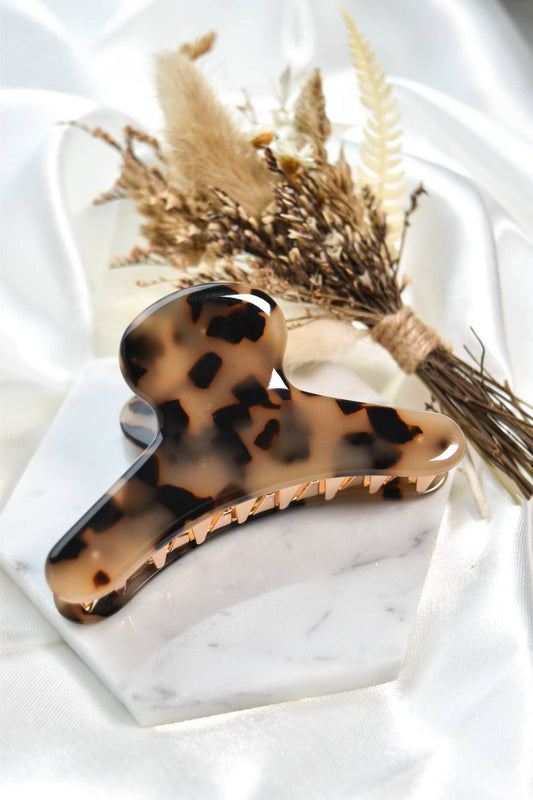 French Claw in Blonde Tortoise |Black Beige Tortoise Acetate