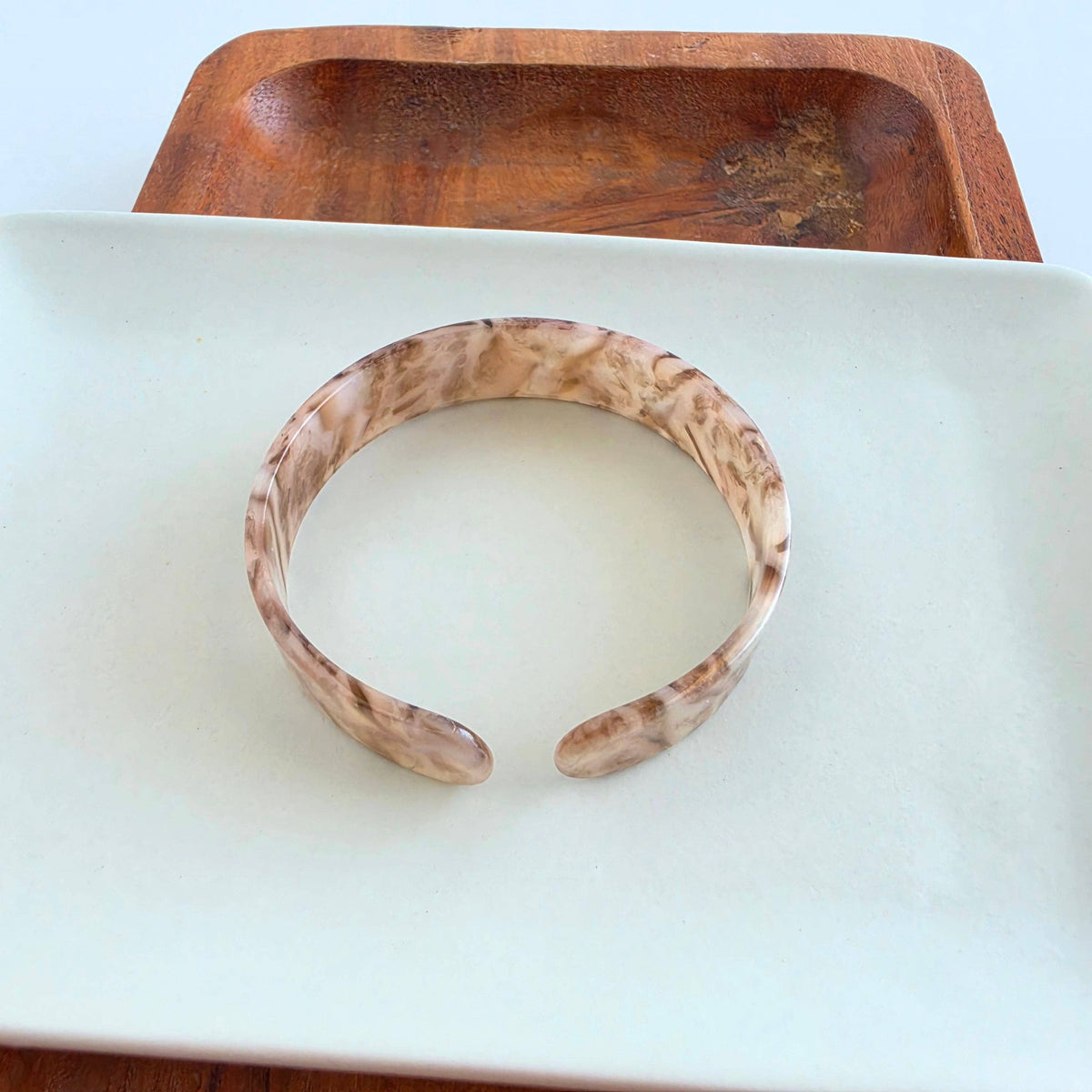 Brynn Bracelet - Shimmering Taupe - Small // Cuff Bangle