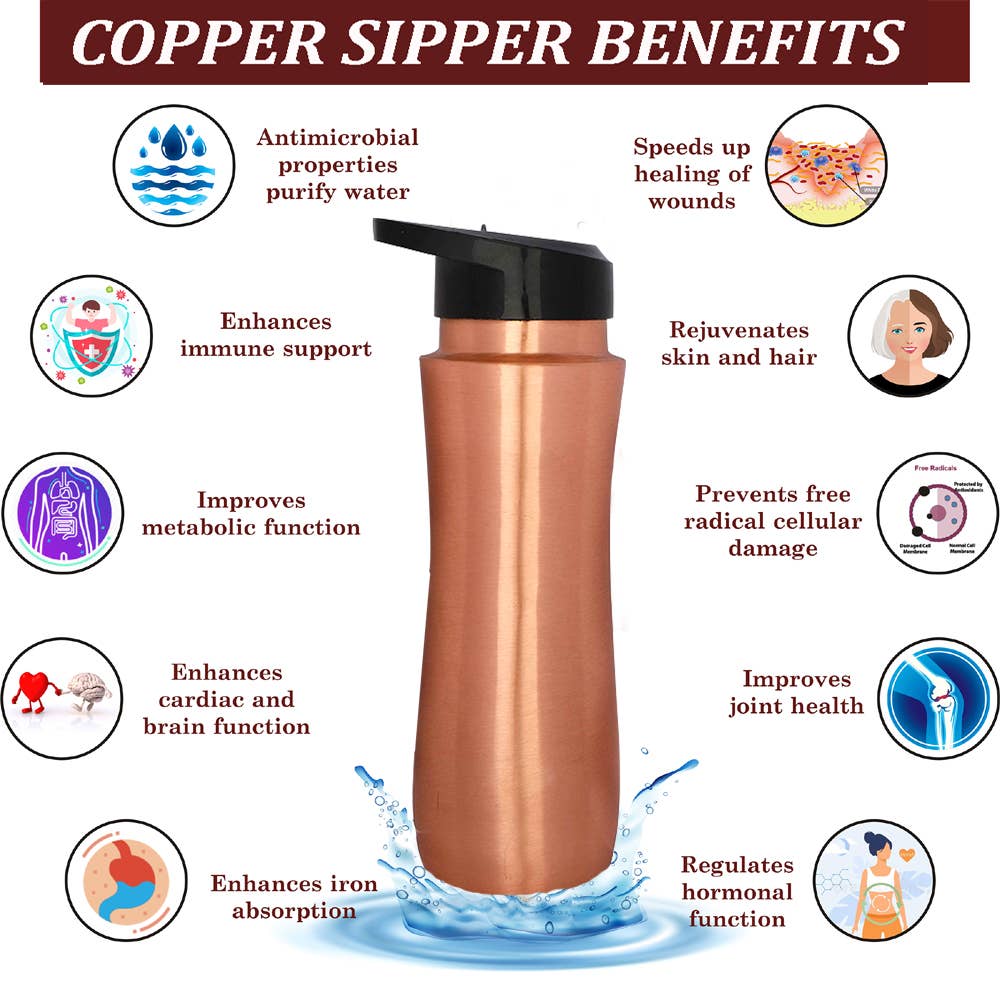 Copper Sipper bottle (copper)