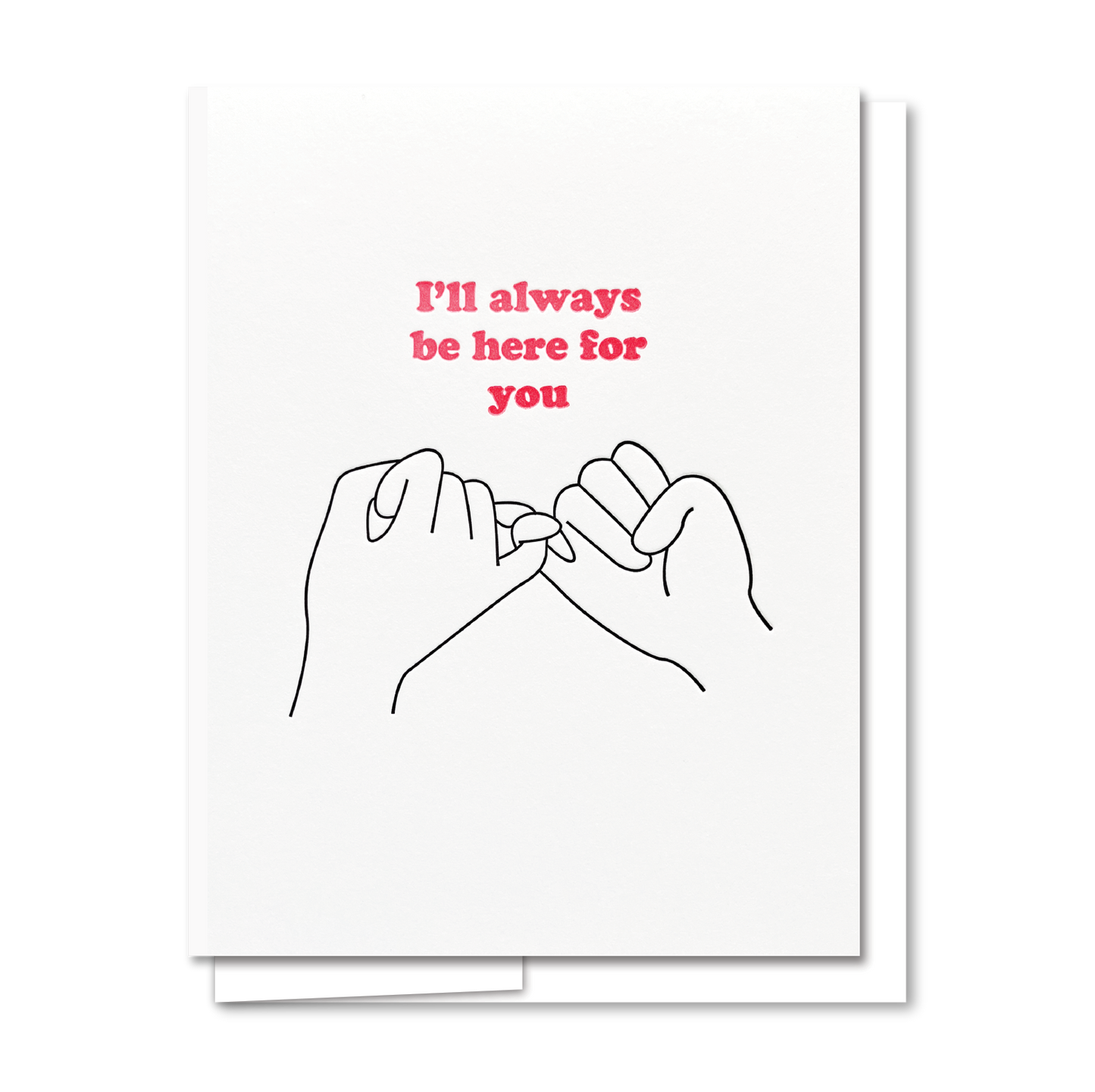 Pinky Promise - Letterpress Love Card