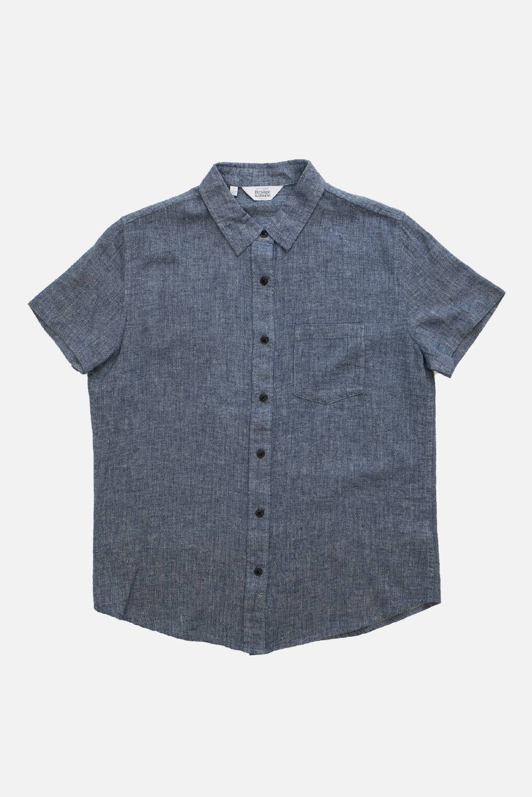 Lana Indigo Herringbone Shirt