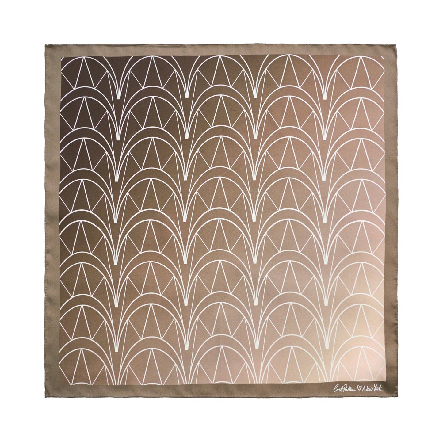 "Chrysler" Silk Bandana Scarf - Dusk Copper