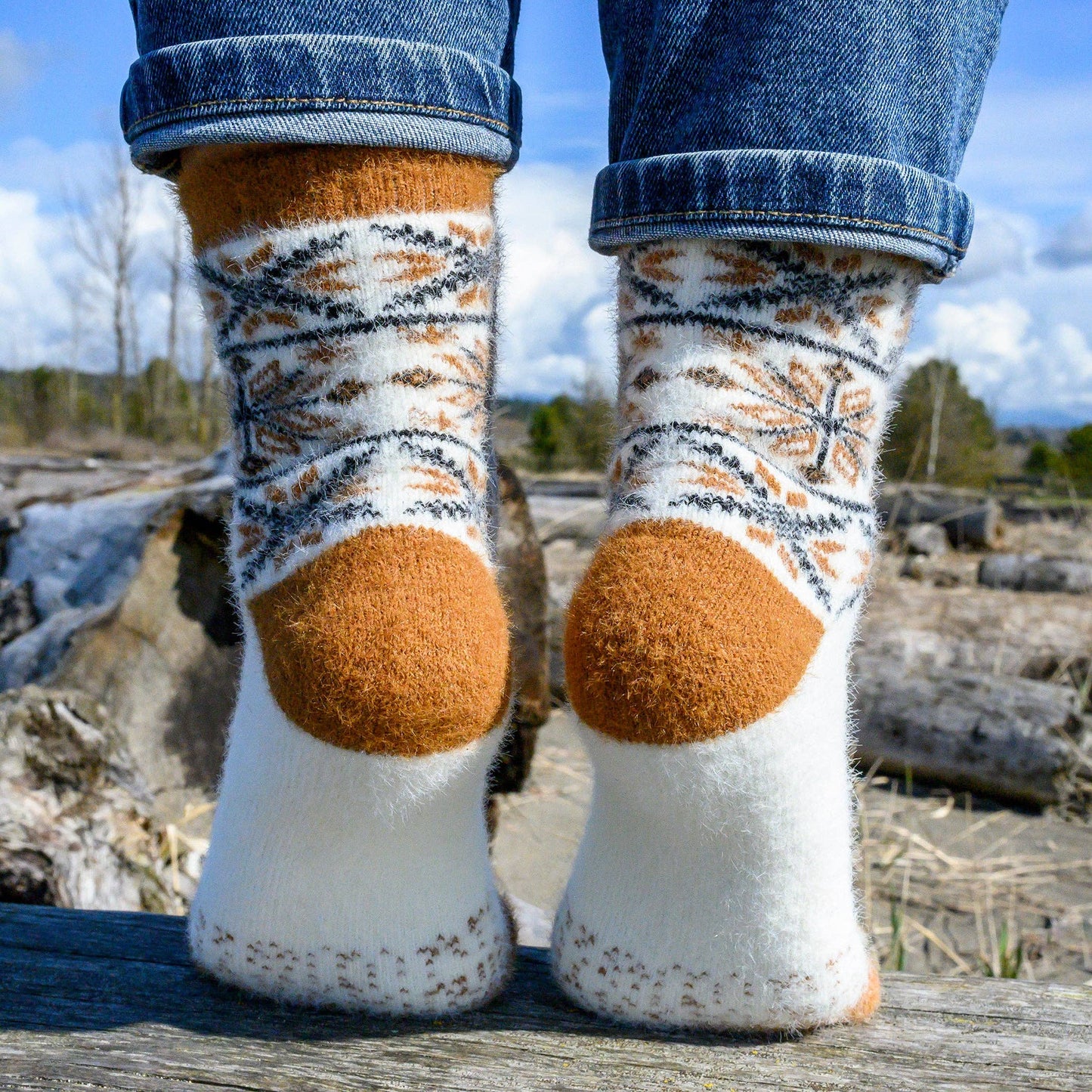 Nix Brown - Ultra Soft Crew Socks | Wool & Bamboo