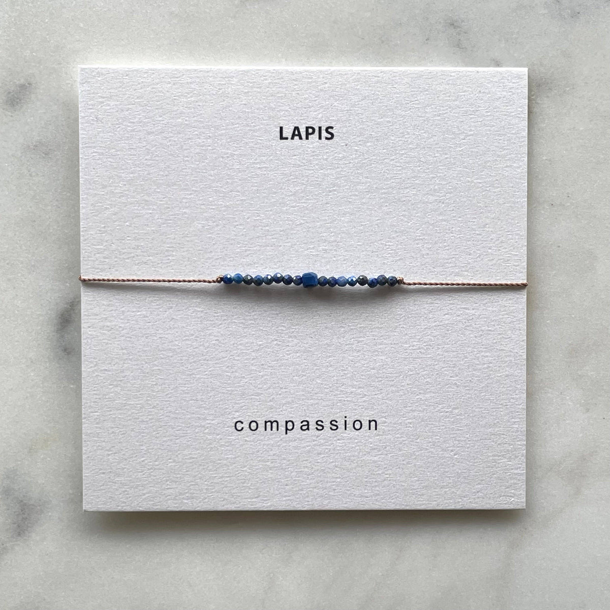 Lapis Lazuli Compassion Bracelet, Valentine's Day Jewelry