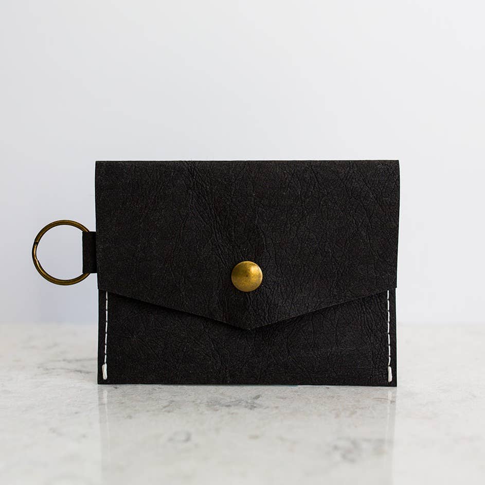 Washable Paper Mini Clutch: Stone