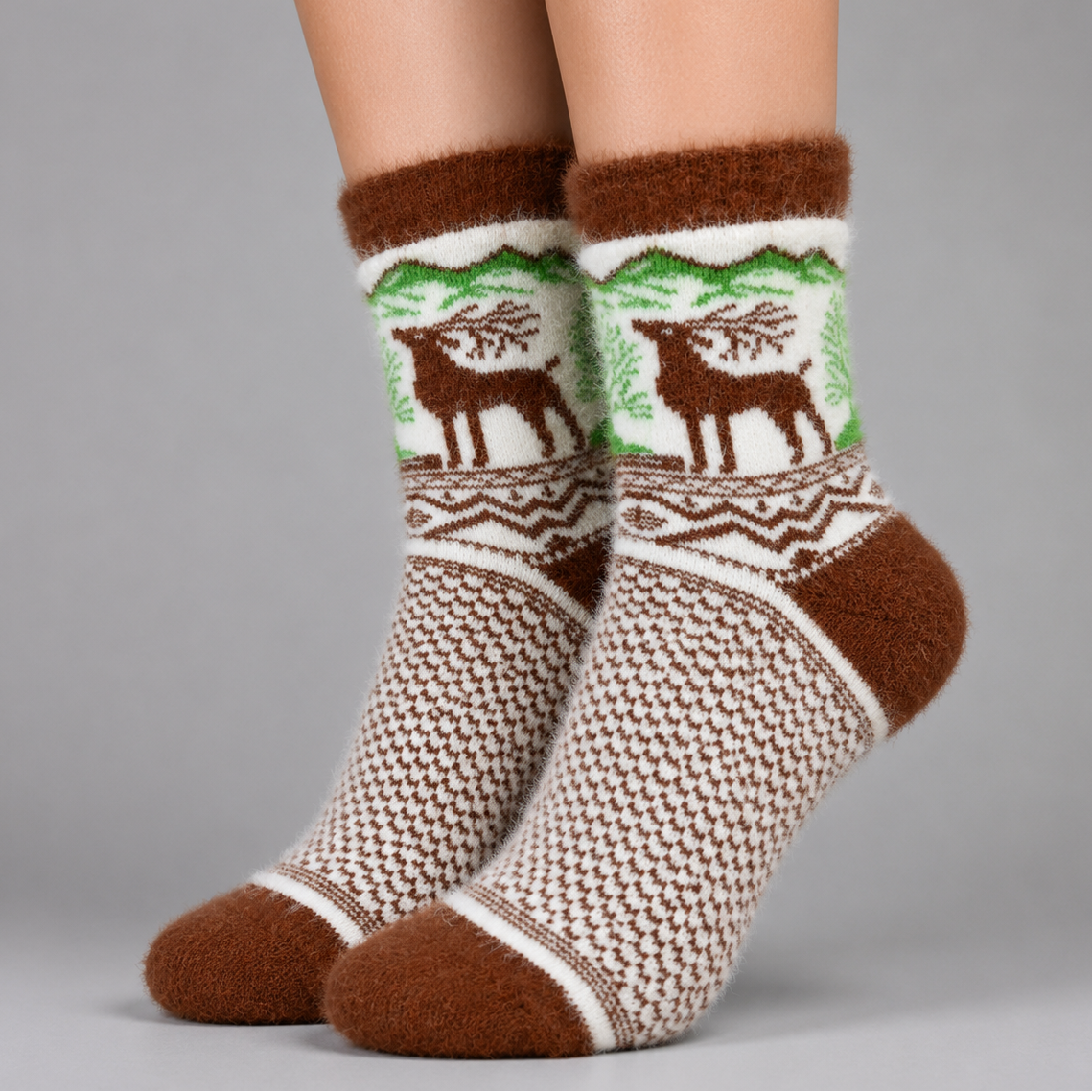 Angora / Bamboo Socks – Malus Mocha