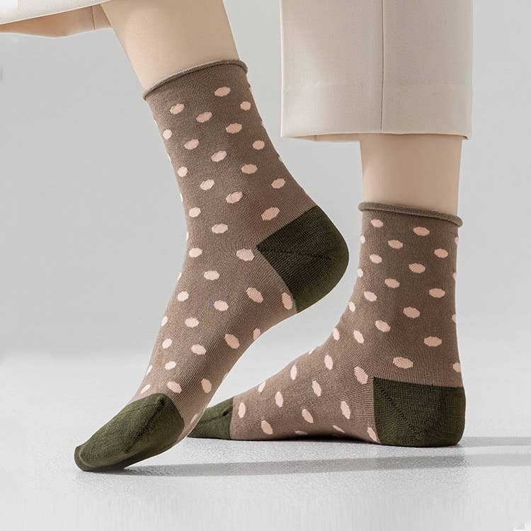 Mulberry Silk Polka Dot Socks