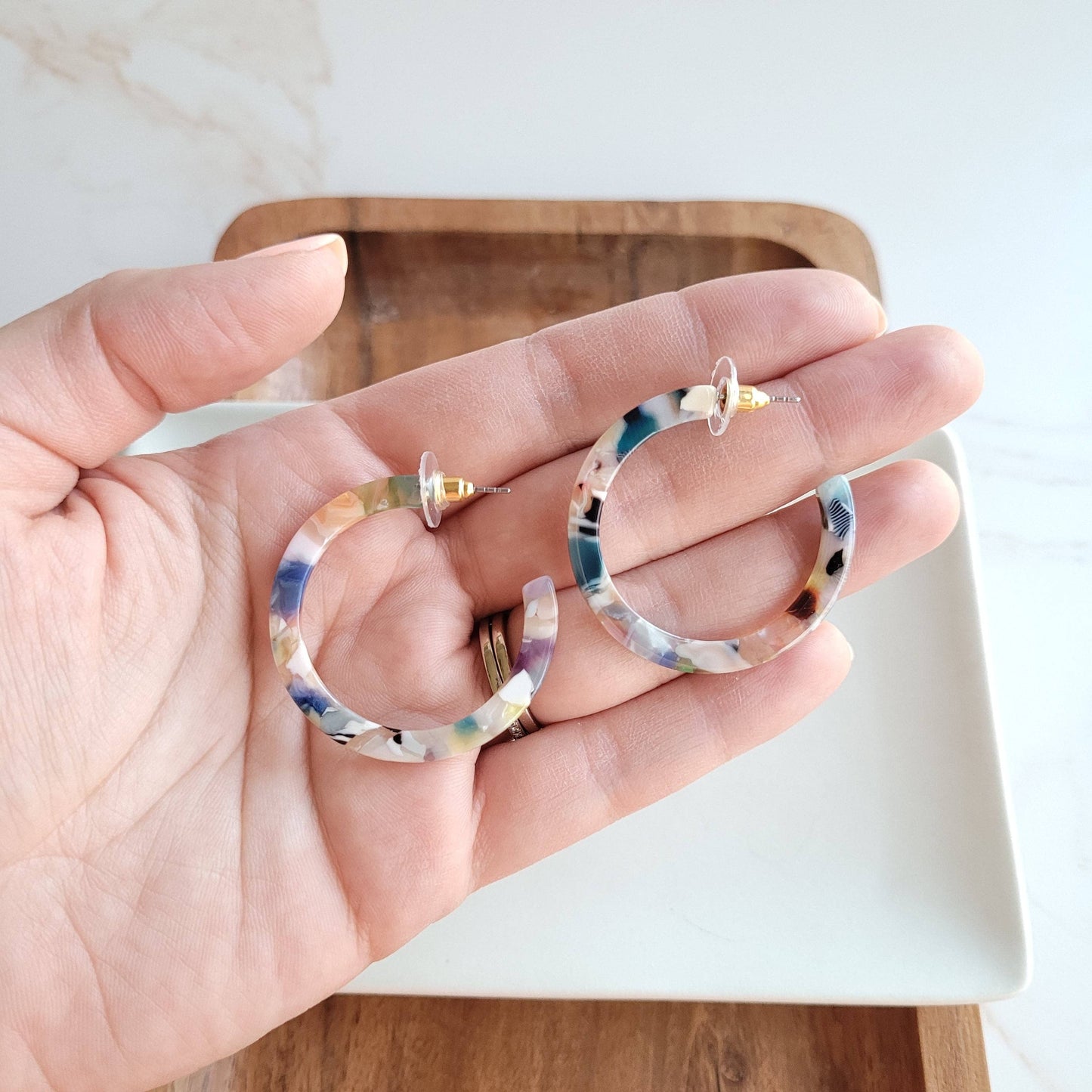 Camy Hoops - Multicolor // Jewelry, Earrings, Gift