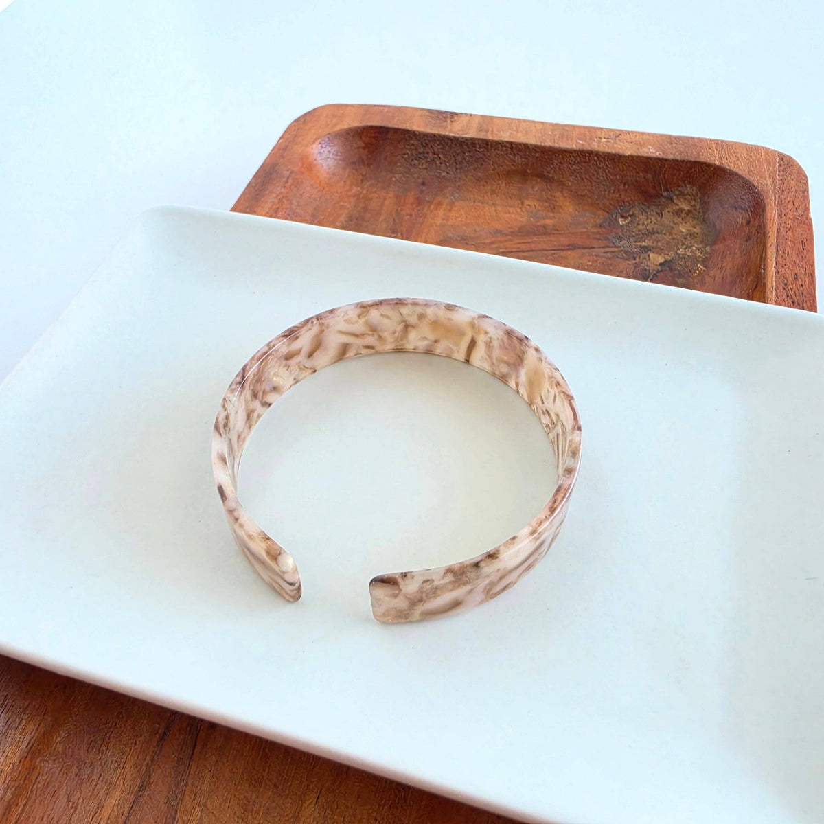 Brynn Bracelet - Shimmering Taupe - Standard // Cuff Bangle