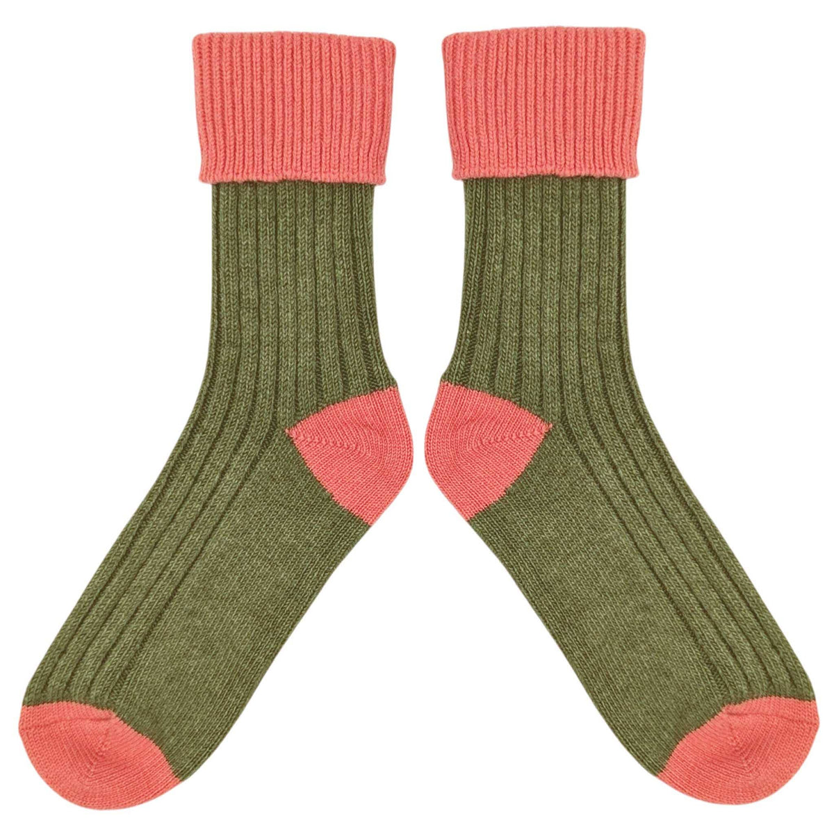 Cashmere Blend Ribbed Slouch Socks - 2026 Collection