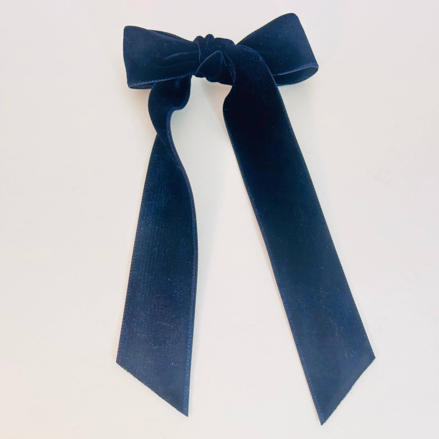 Japanese DoubleSided 1.5" Velvet Ribbon Hair Bow Barrettes