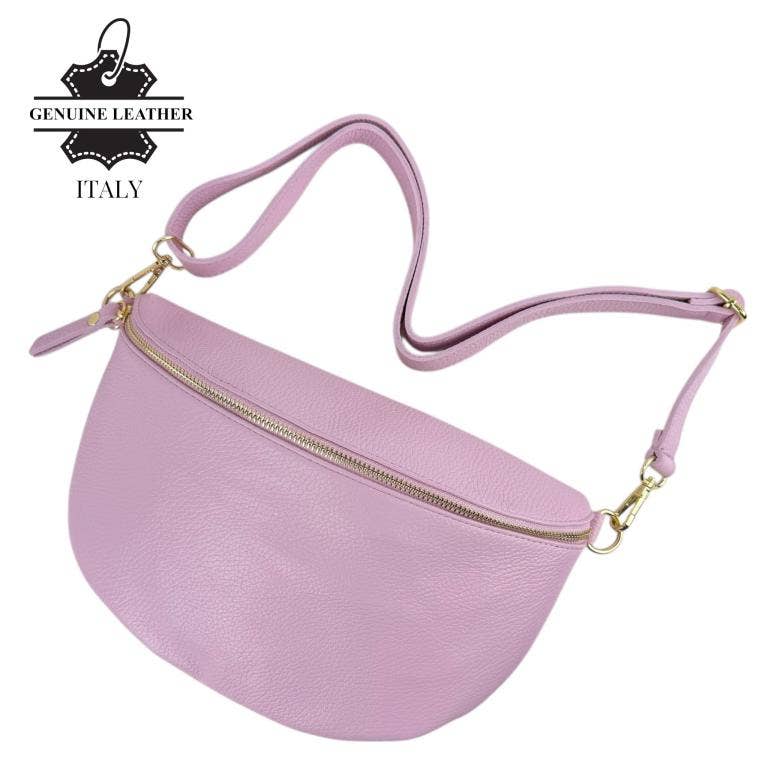 Large Italian Leather Crossbody/Waist Bag
