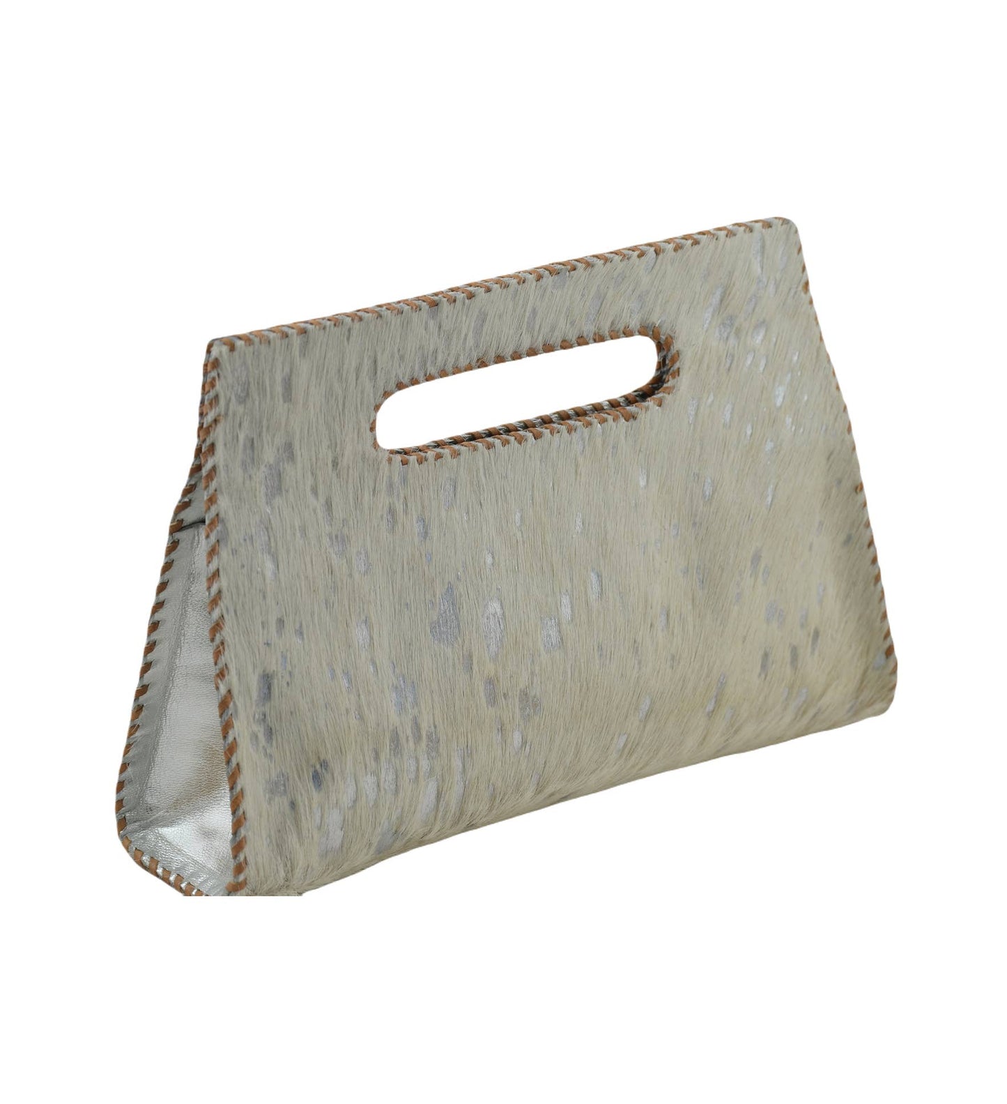 Mia Clutch Cowhide Hairon Leather