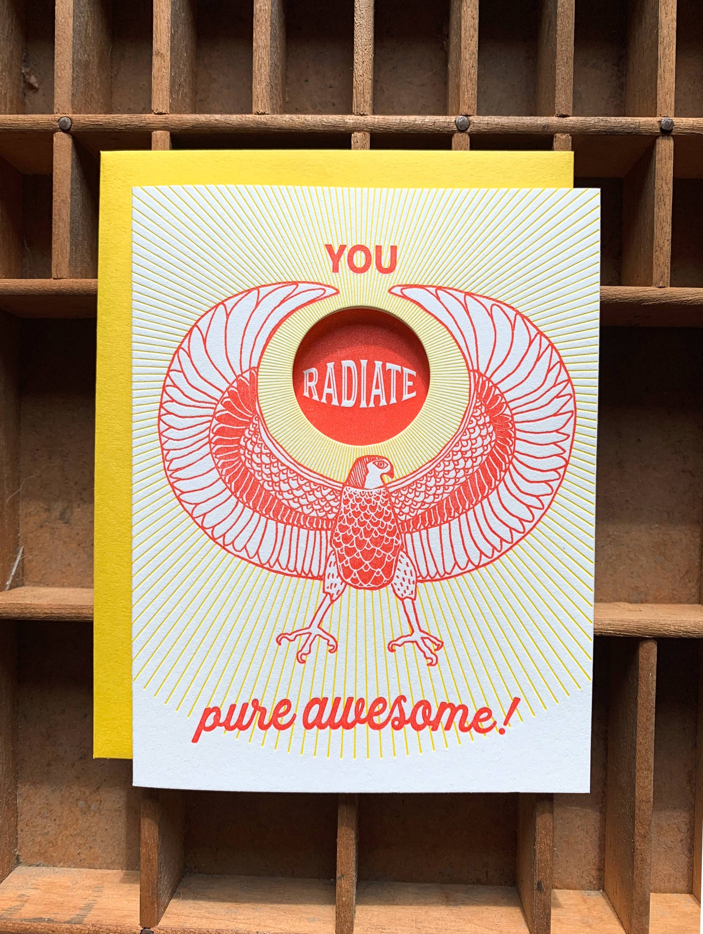 You radiate pure awesome card