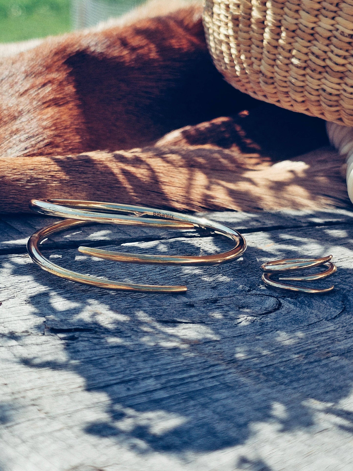 Brass ring triple spike wrap talen collection