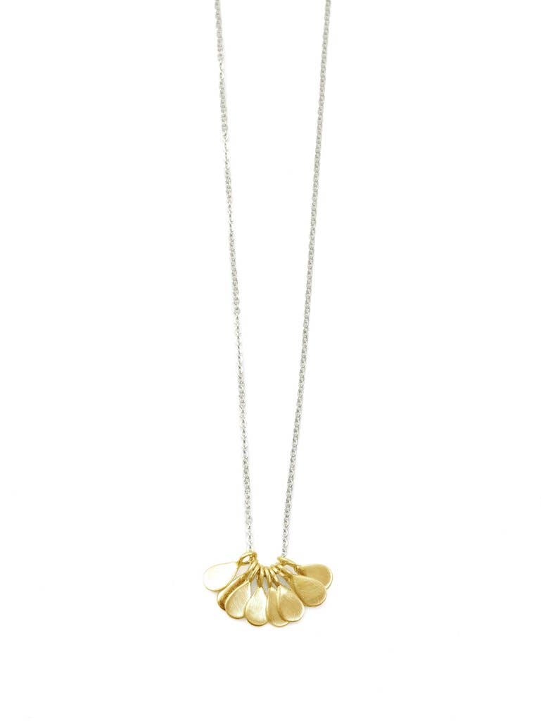 Dangles Multiple Drops Necklace in Silver or Vermeil