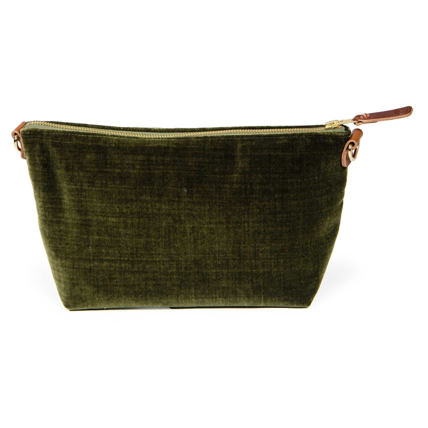 Everyday Velvet Clutch- Dark Olive