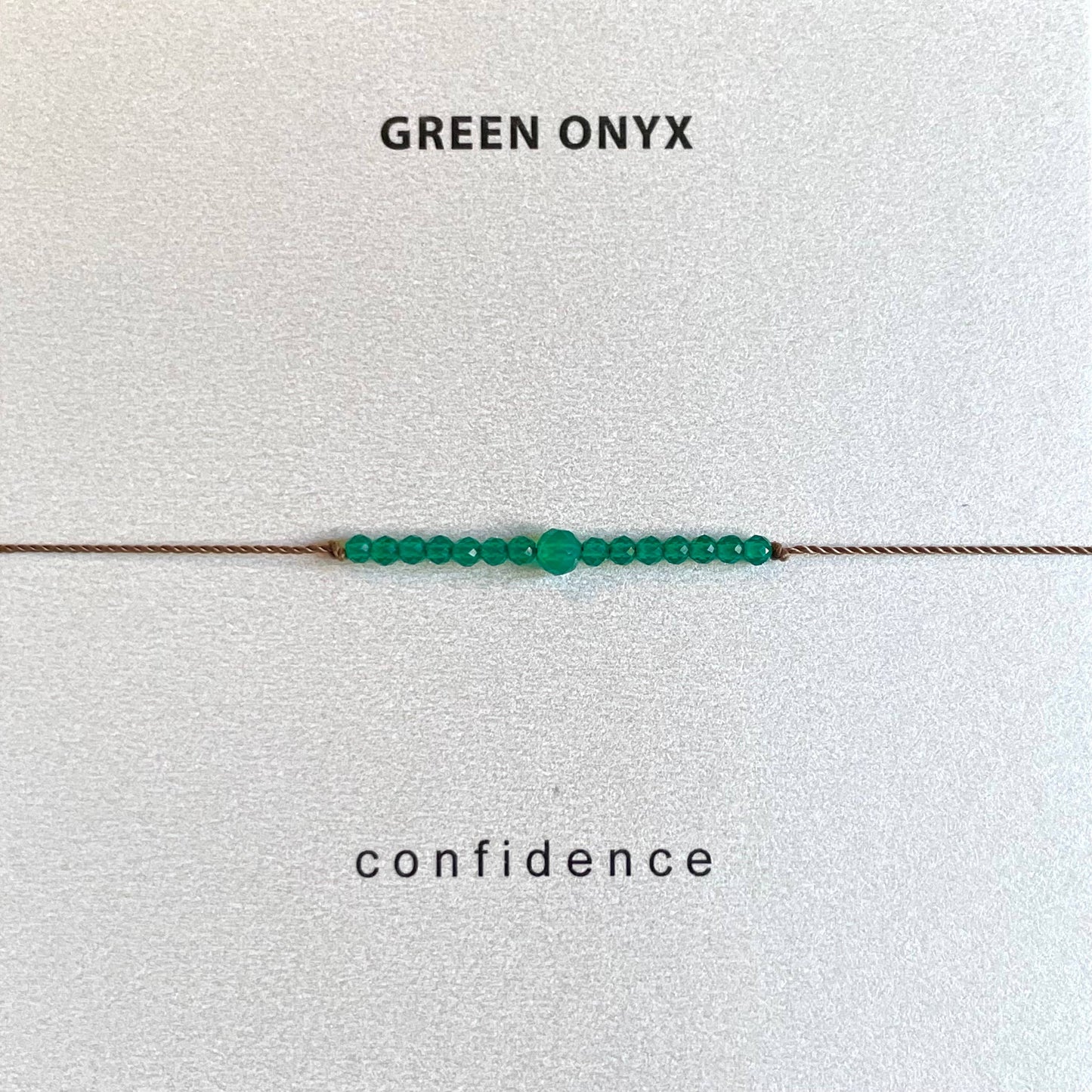 Green Onyx Bracelet- Confidence