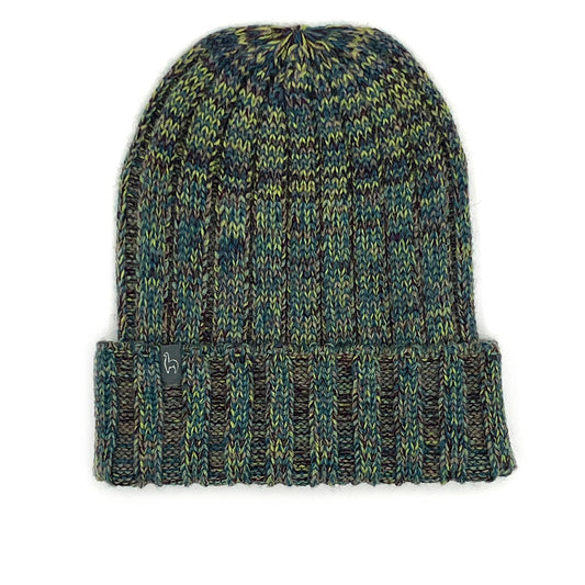 NEW! Alpaca Beanie Hat - Accordion - Moss