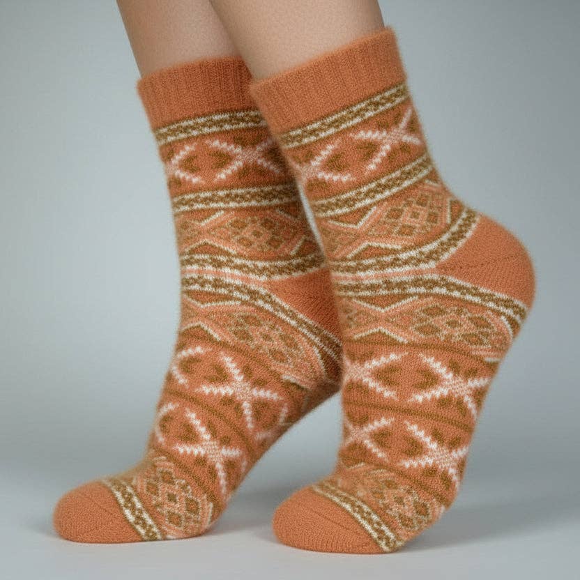Angora / Bamboo Socks – Vitis Caramel