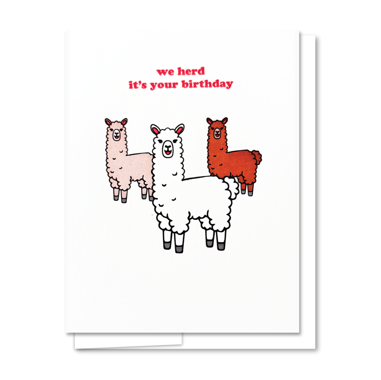 Herd Birthday - Letterpress Funny Birthday Card