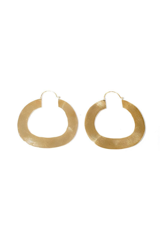 Flat Hoop Earrings - AA22