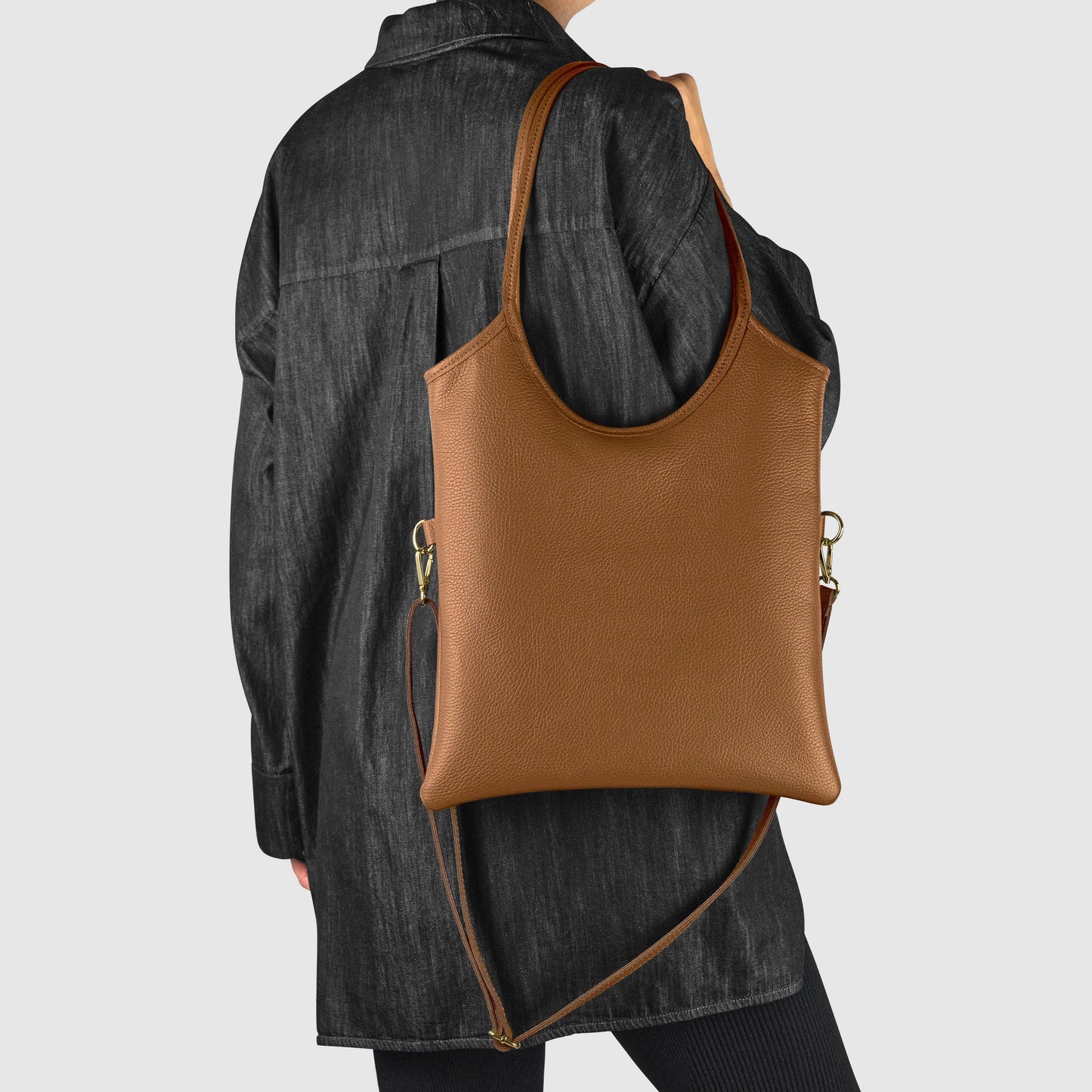 Italian Genuine Calf Leather Tote Bag 191722