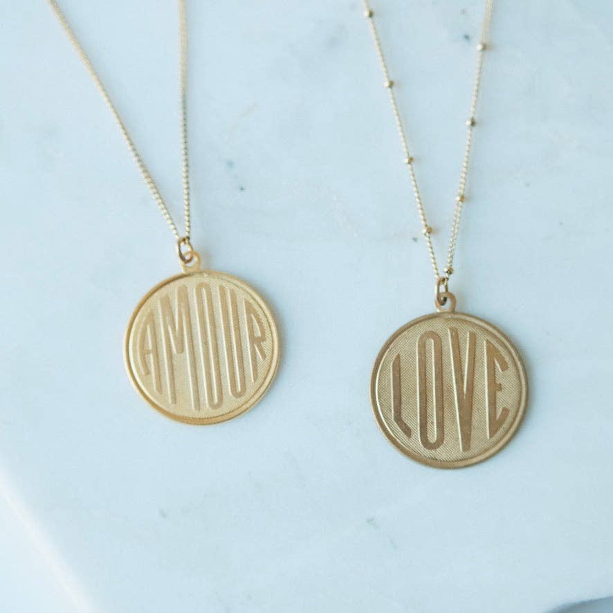 Love, Amour Charm Necklaces - #TD17