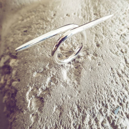 Sterling Silver - Barbed Wire Ring #BX35