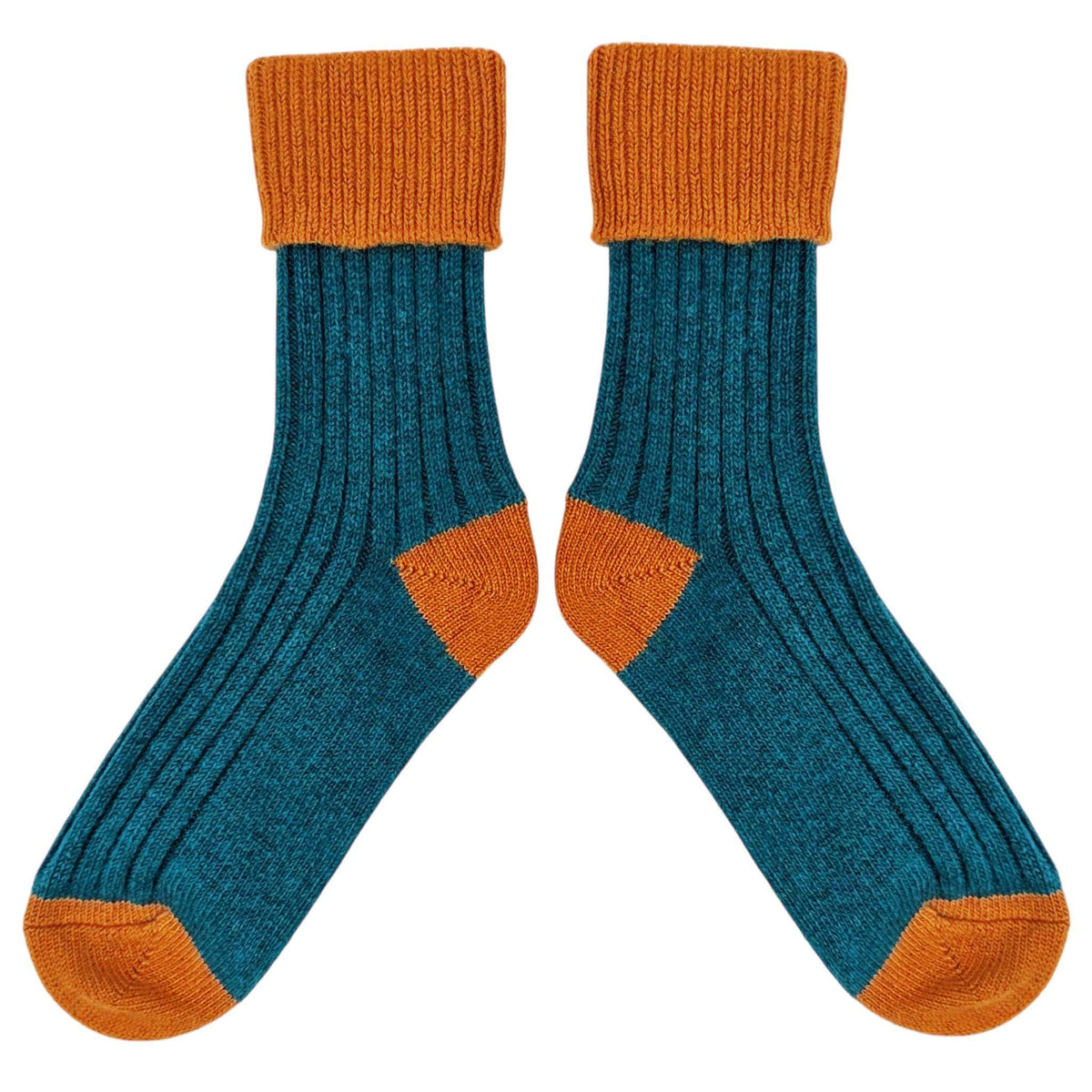 Cashmere Blend Ribbed Slouch Socks - 2026 Collection