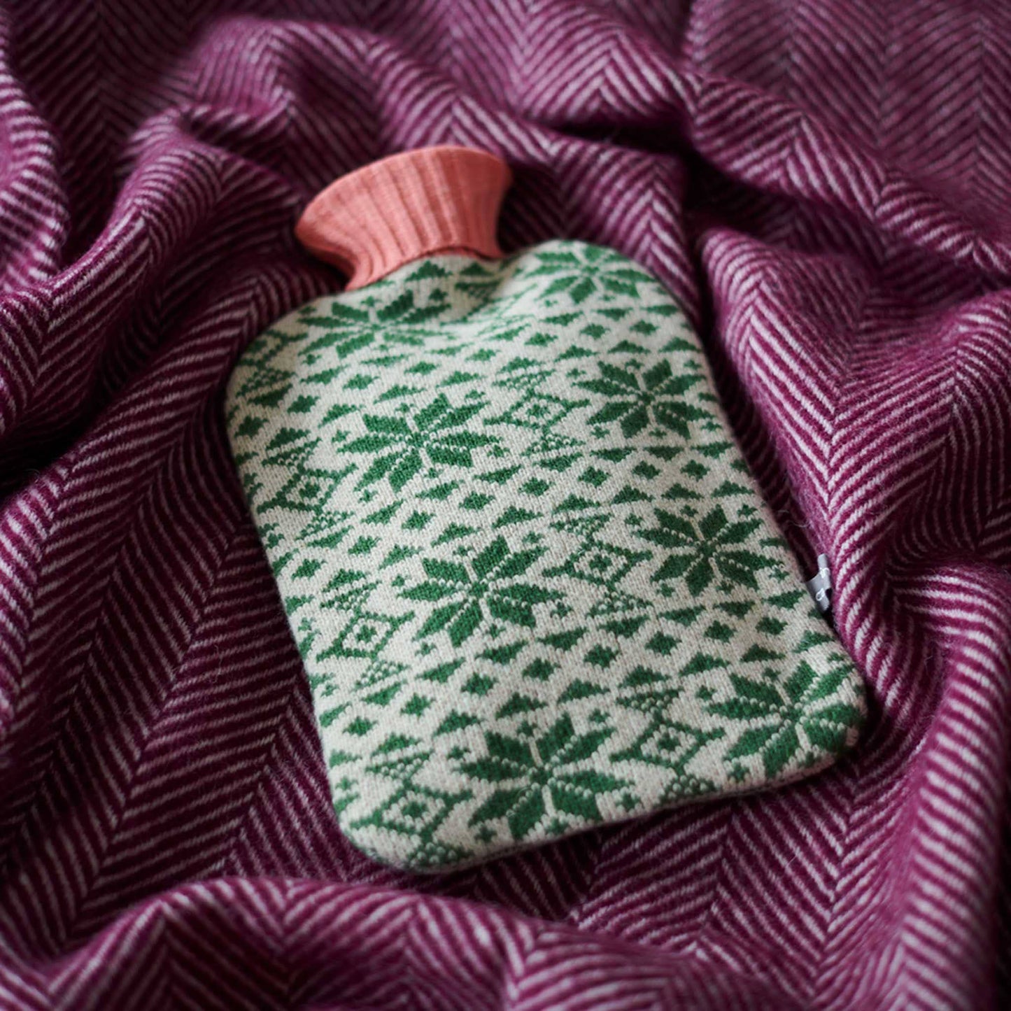 Hot Water Bottle w/ Merino Lambswool Cover