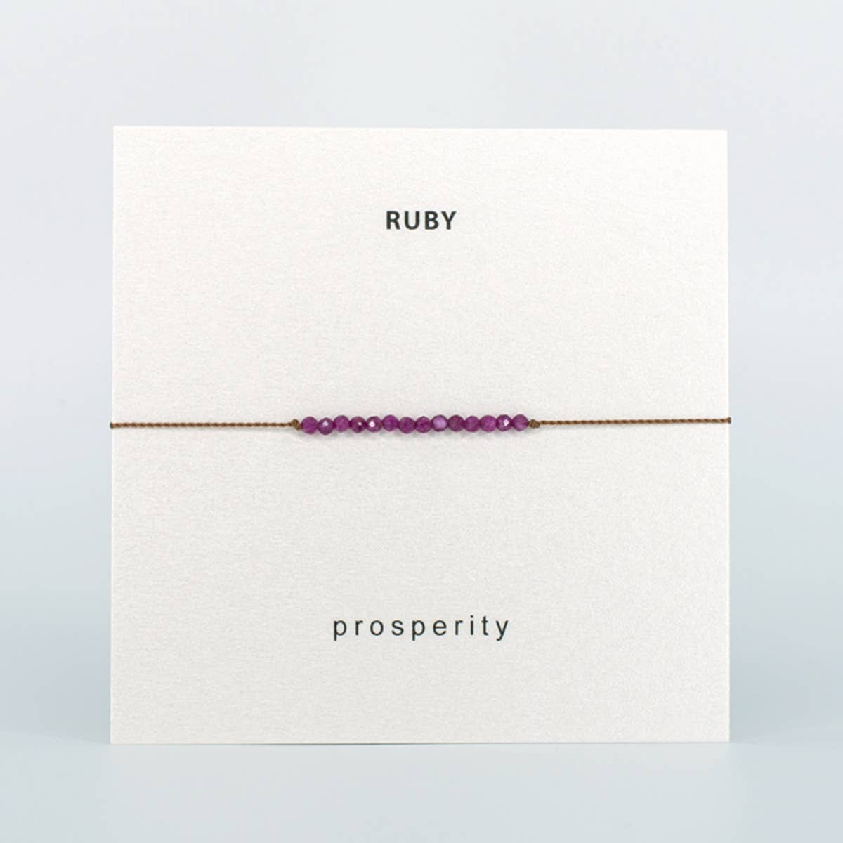 Ruby Bracelet- Prosperity Gemstone Intention