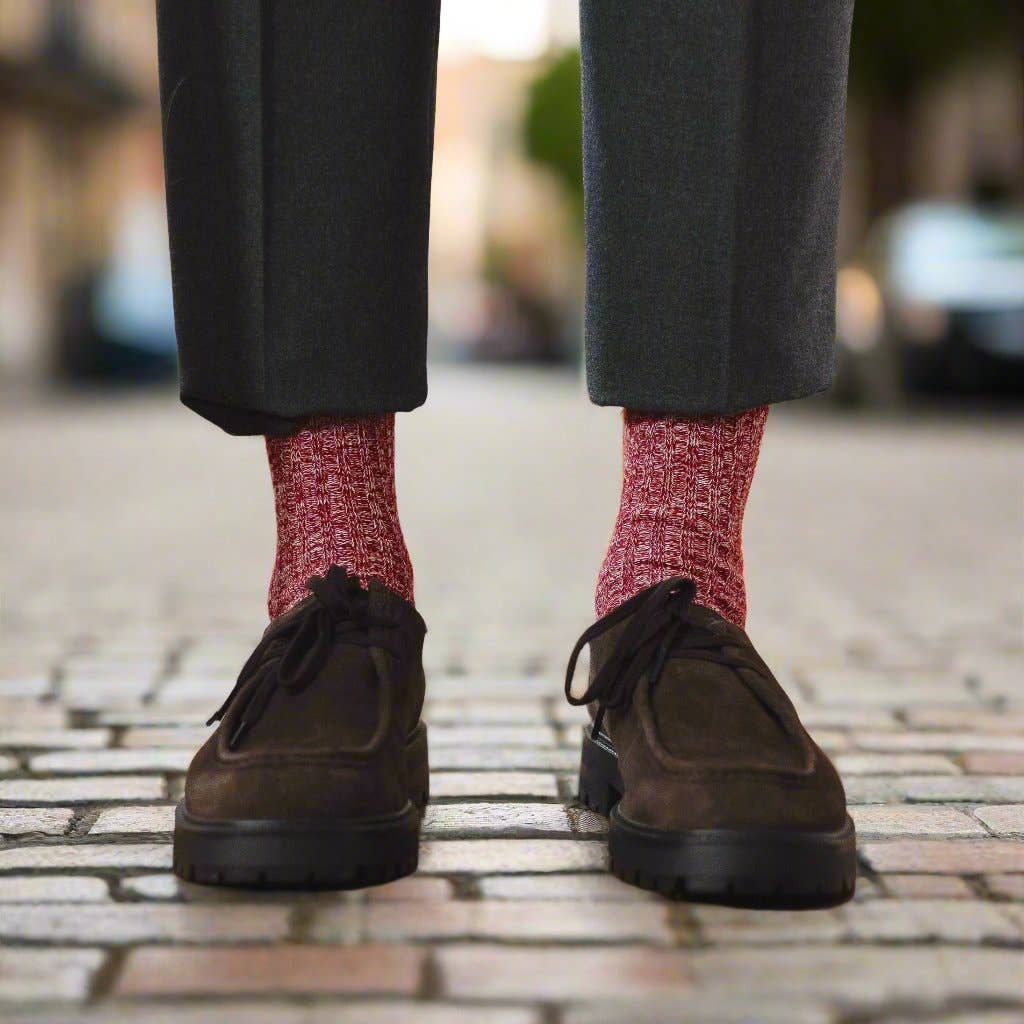 KLUE Cotton pattern socks | Red