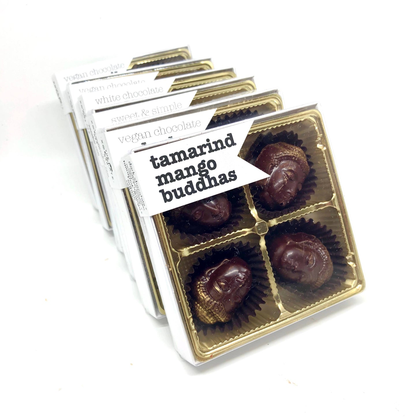 Tamarind Mango Buddhas - organic fair trade dark chocolate