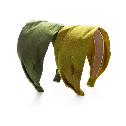 .Dupioni Silk - Cool Palette - 3" Classic Headband