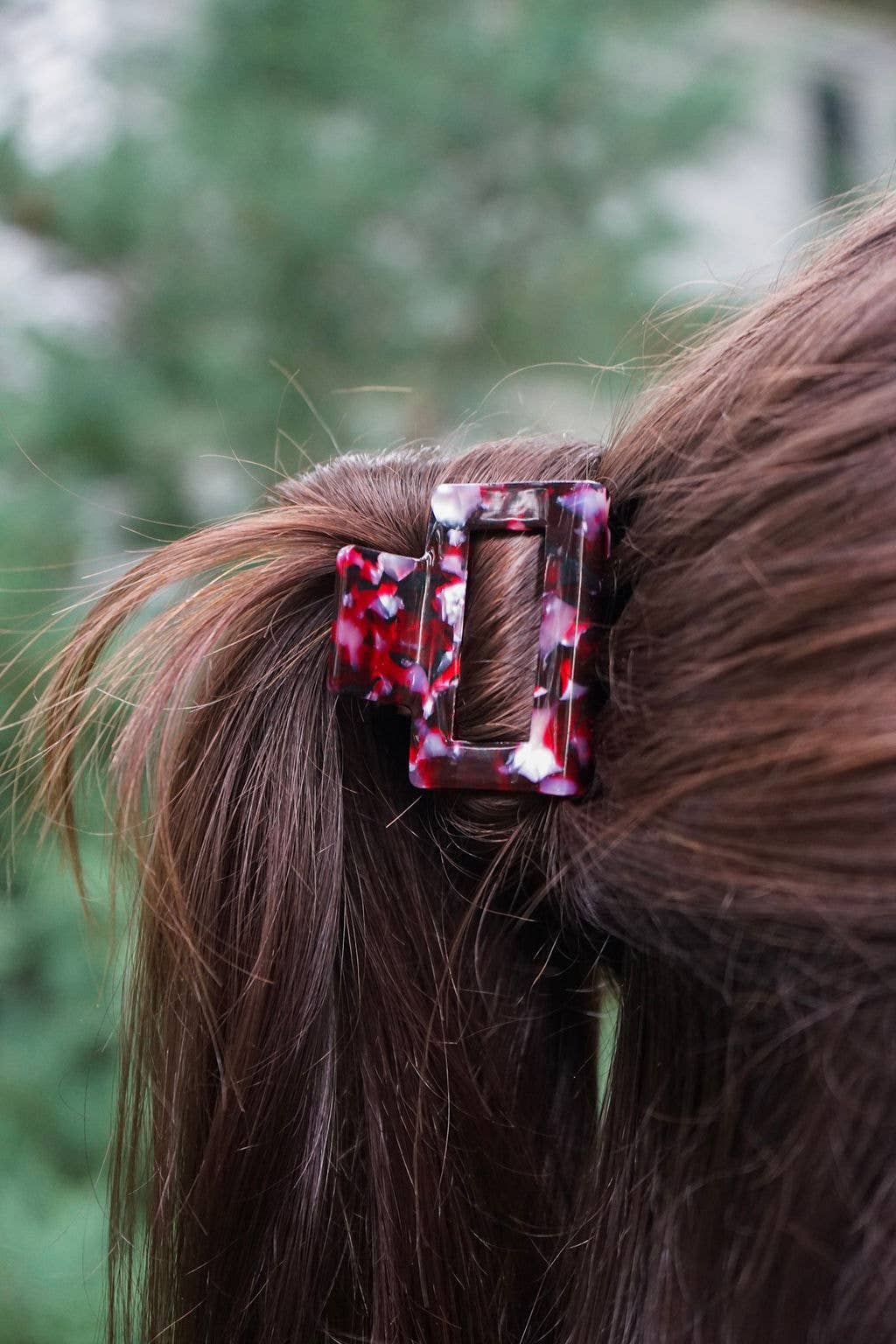 Carly Hair Claw - Burgundy