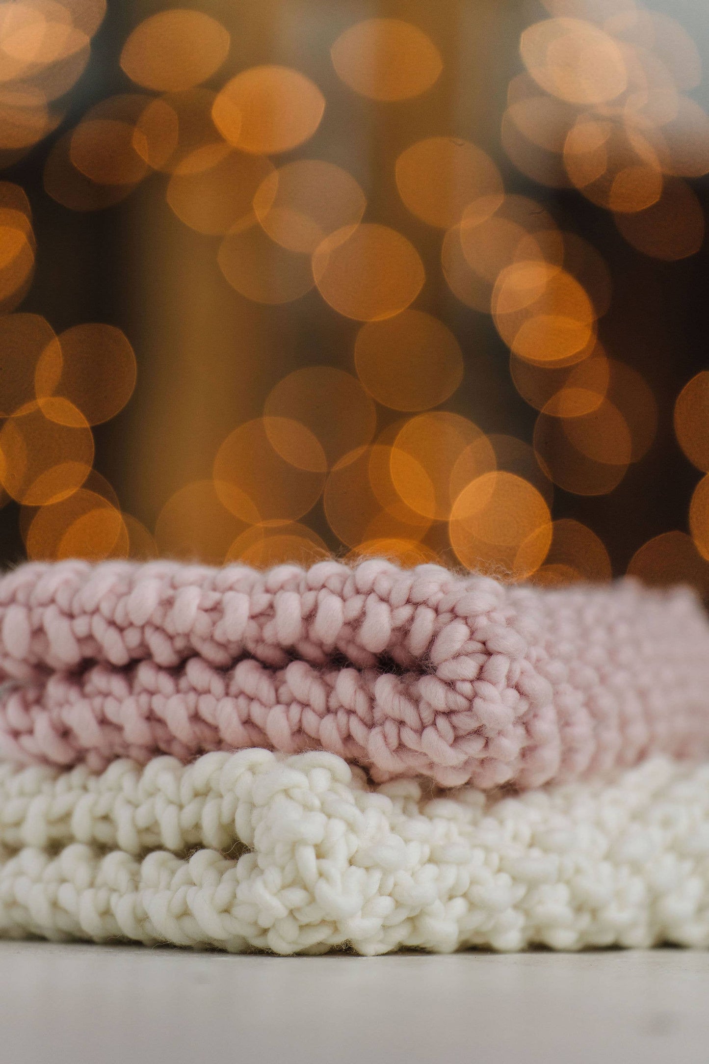 Bubble Fluff Cowl in Winter White