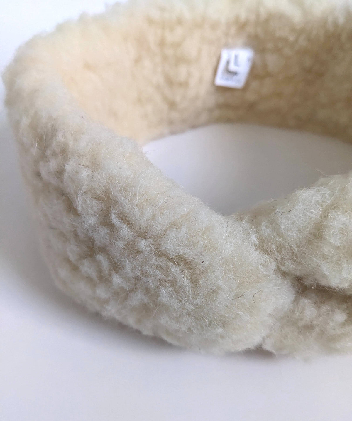 Natural 100% Sheep Wool Headband, Warm Winter Ear Warmer