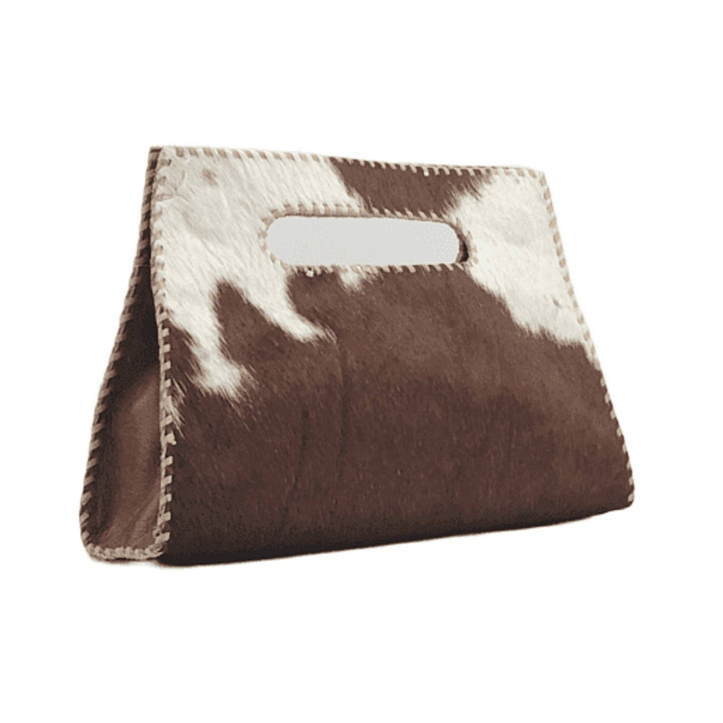Mia Clutch Cowhide Hairon Leather