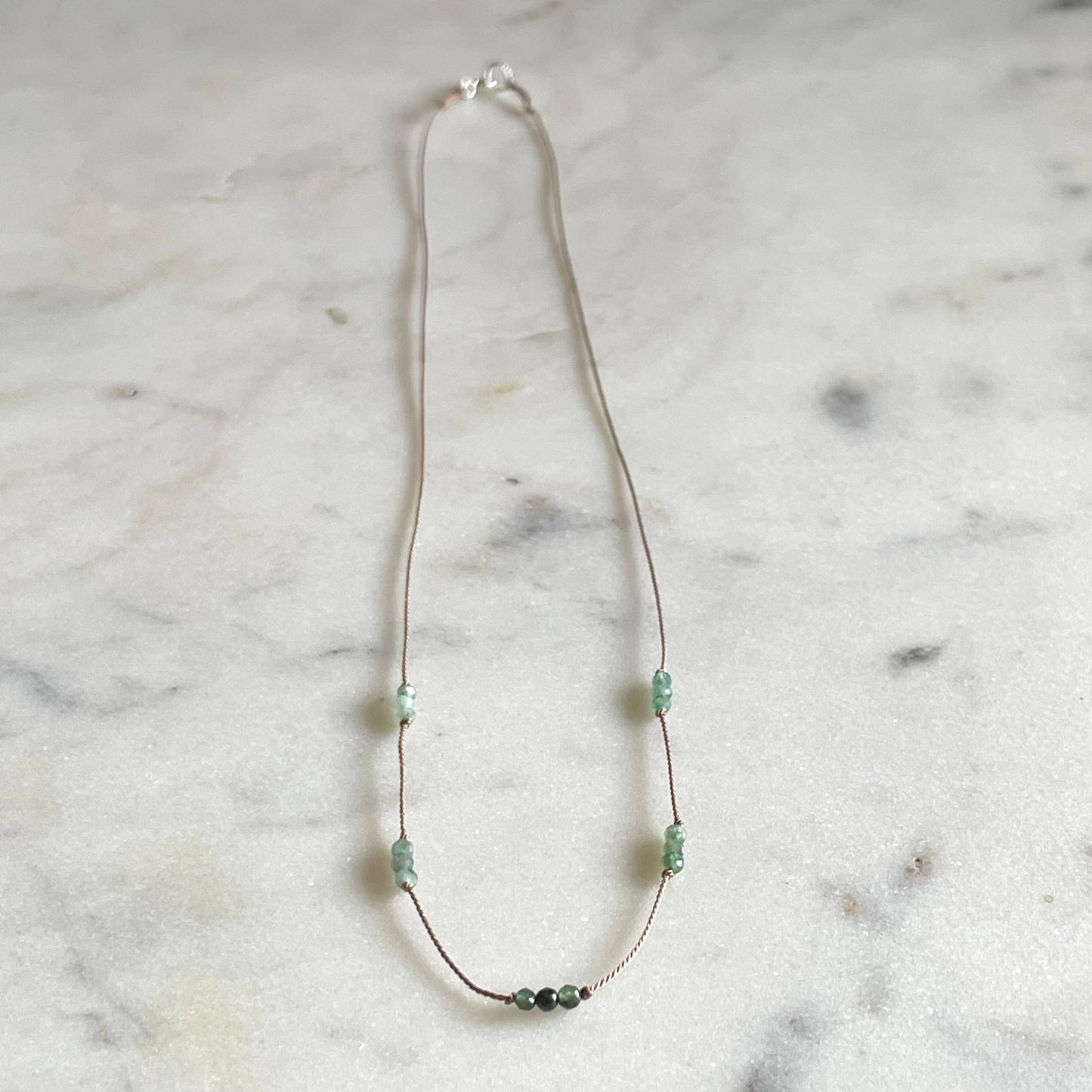 Emerald Knotted Necklace - Special Edition
