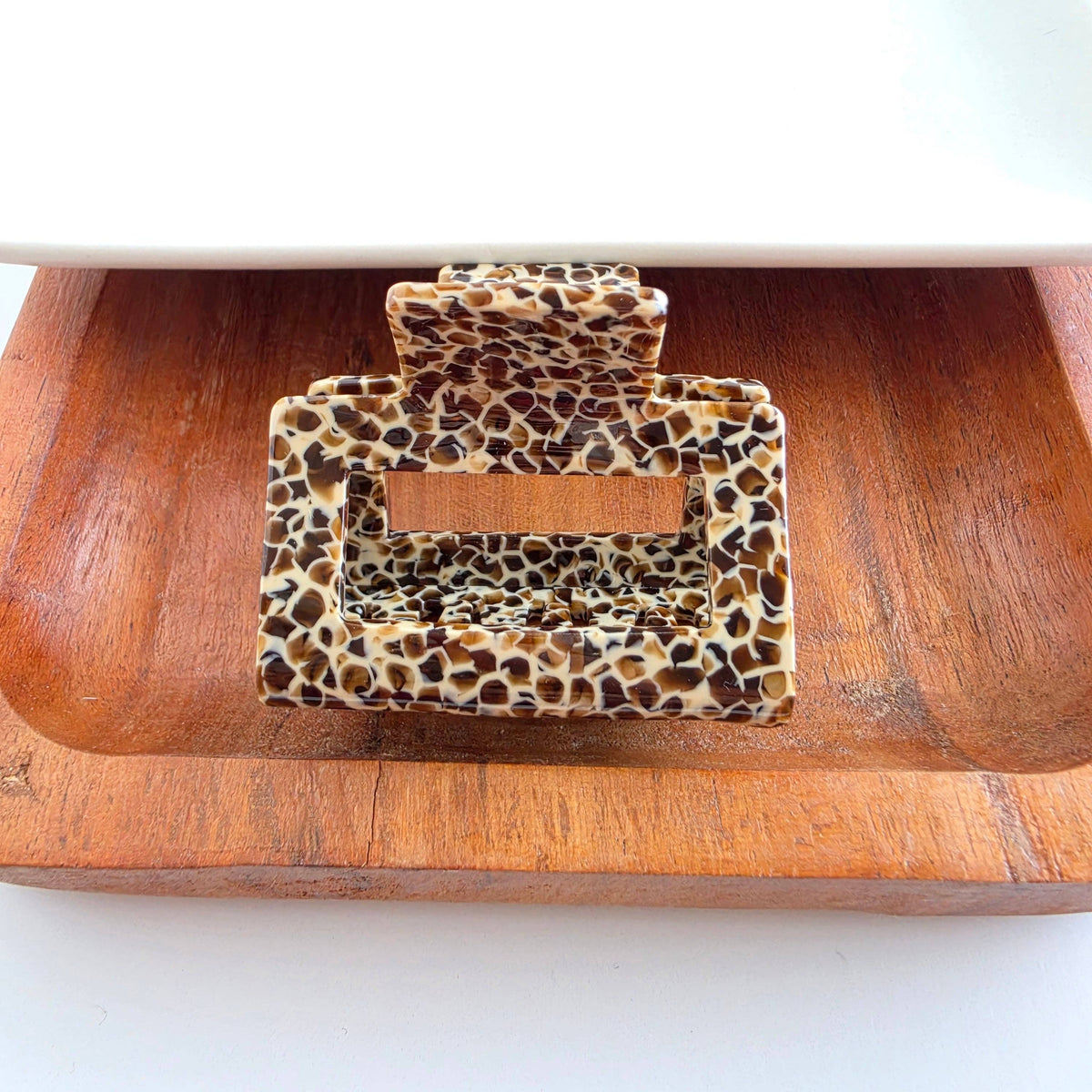 Carly Hair Claw - Giraffe // Fall, Clip, Brown