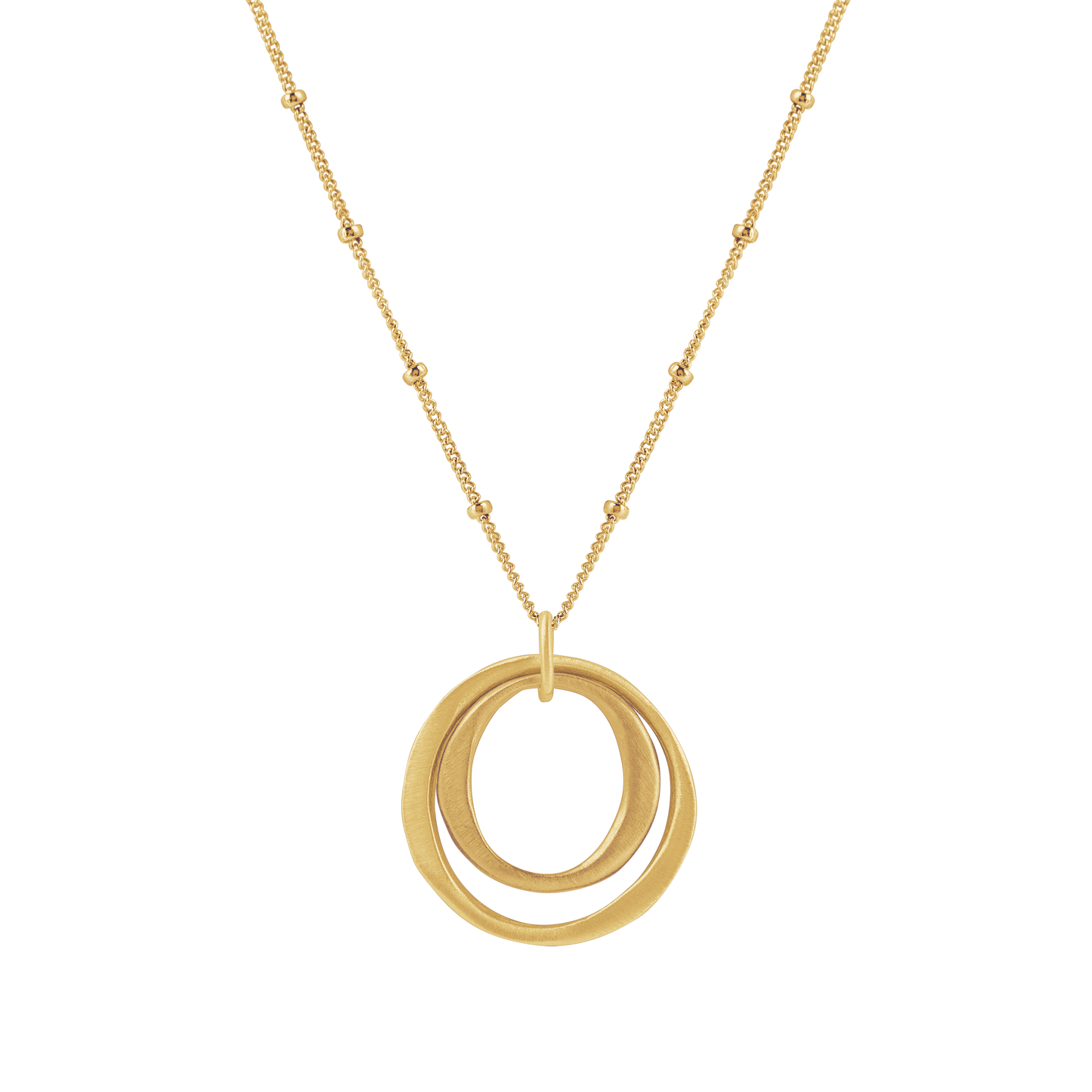 Double circles necklace
