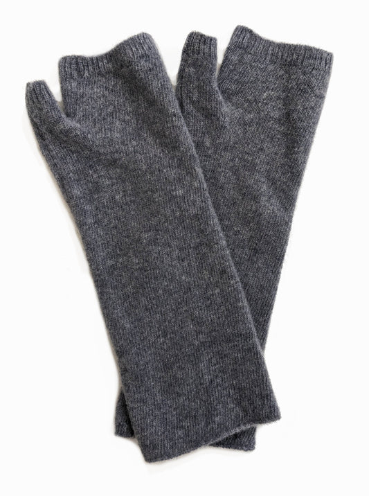 Merino Wool Fingerless Mittens, Knitted Hand Warmers