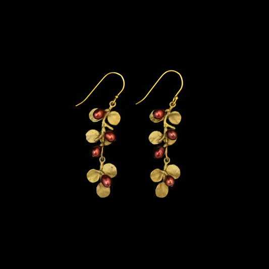 Firethorn Wire Drop Earrings