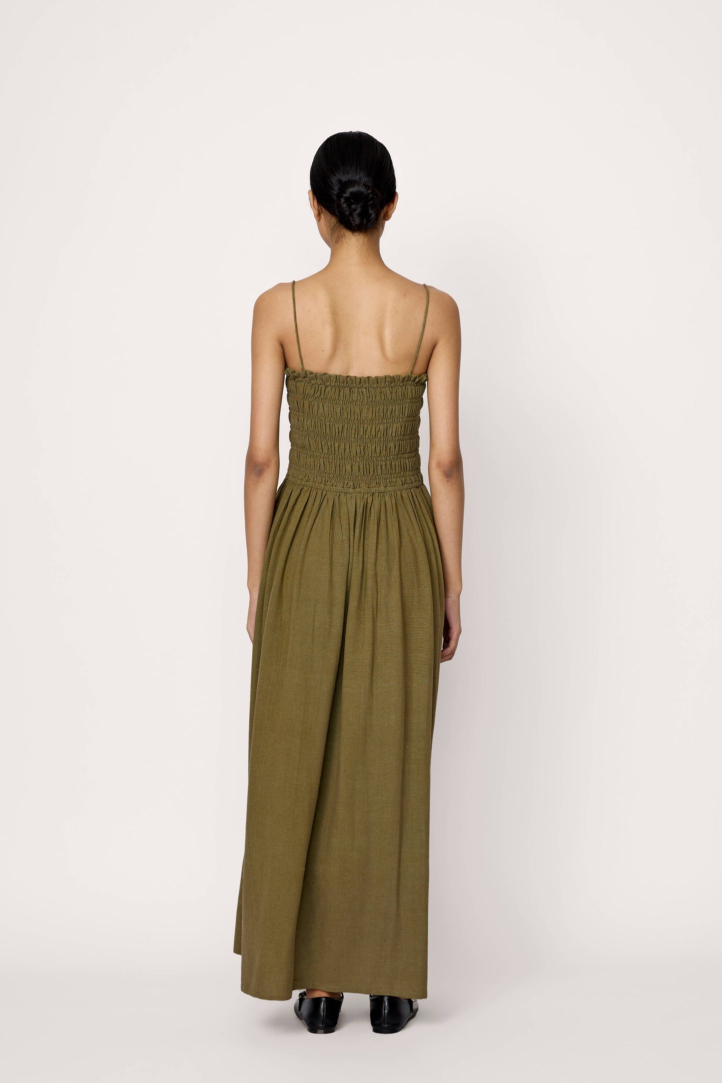 Strappy Bodice Dress - Olive Branch