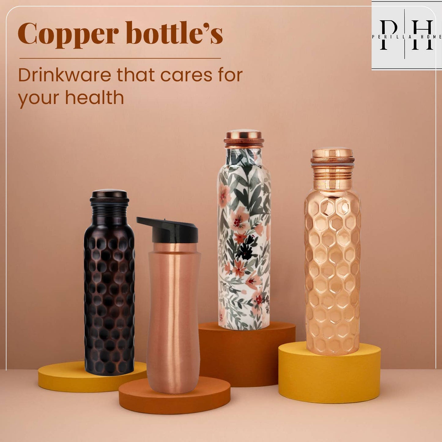 Copper Sipper bottle (Black)