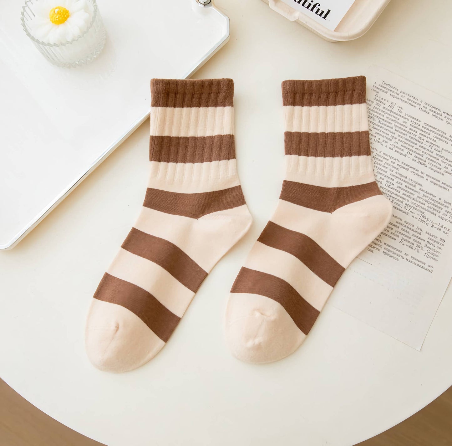 Striped Cotton Socks