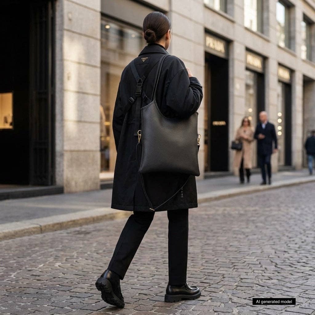 Italian Genuine Calf Leather Tote Bag 191722