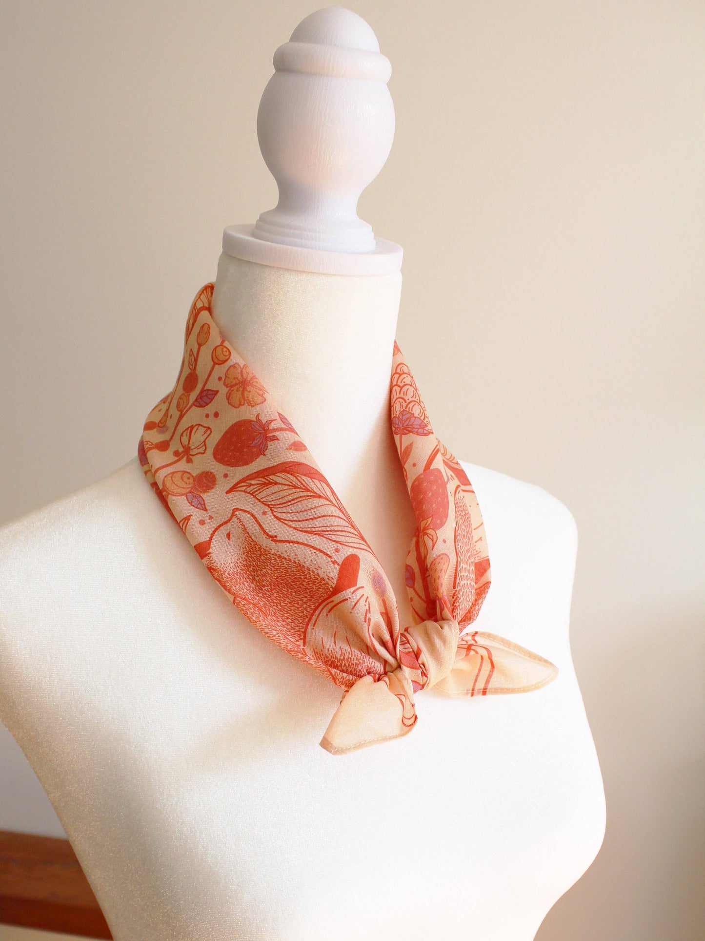 Fox&Berry Bandana Scarf (Blush)